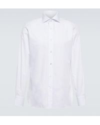ZEGNA - Cotton Poplin Shirt - Lyst