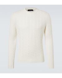 arch4 - Duke Street Cable-Knit Cashmere Sweater - Lyst