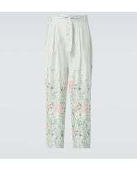 King & Tuckfield - Pantalon Ample Grant A Fleurs - Lyst