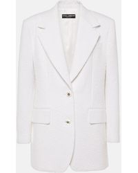 Dolce & Gabbana - Tweed Jacket - Lyst