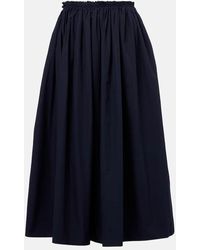 Gabriela Hearst - Chiara Cotton Poplin Midi Skirt - Lyst