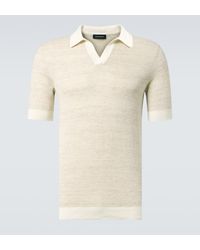 Thom Sweeney - Cotton-Blend Polo Shirt - Lyst