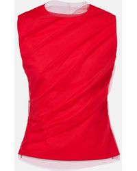 Dorothee Schumacher - Draped Tulle Top - Lyst