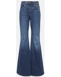 Chloé - High-Rise Flared Jeans - Lyst