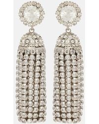 Rabanne - Crystal-Embellished Drop Earrings - Lyst