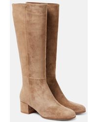 Gianvito Rossi - 45 Suede Knee-High Boots - Lyst