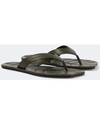 JW Anderson - Leaf Leather Thong Sandals - Lyst
