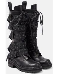 Junya Watanabe - Embellished Leather Boots - Lyst