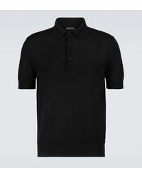Herren Bekleidung T-Shirts Kurzarm T-Shirts Tom Ford Andere materialien poloshirt in Grau für Herren 