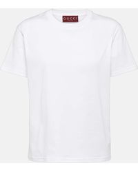 Gucci - Camiseta de jersey de algodon con bordado - Lyst