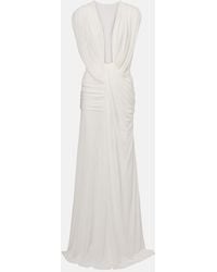 Christopher Esber - Abito Lungo Con Ruches - Lyst