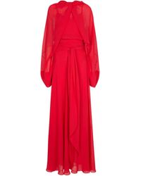 Maison Margiela Silk Gown - Red