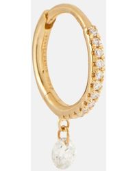 PERSÉE - Einzelner Ohrring Mini aus 18kt Gelbgold mit Diamanten - Lyst