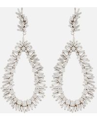 Suzanne Kalan - 18kt Yellow And White Gold Drop Earrings With Diamonds - Lyst