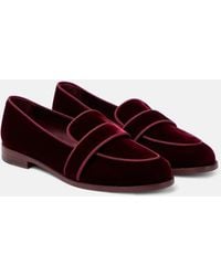 Aquazzura - Mocasines Martin De Terciopelo - Lyst