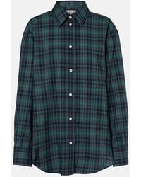 Rohe - Checked Oversized Wool-Blend Shirt - Lyst