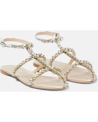 Giambattista Valli - Sandalen Maharani Aus Metallic-Leder - Lyst
