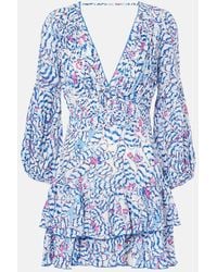 Poupette - Abito Corto Chiara Con Stampa - Lyst