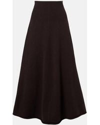 Extreme Cashmere - N°388 Ease Cashmere-Blend Maxi Skirt - Lyst