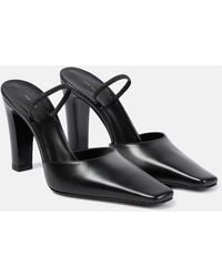 The Row - Slingback-Pumps Aus Leder - Lyst