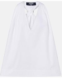 Jacquemus - Norma Cotton Poplin Top - Lyst