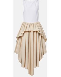 Loewe - Paula's Ibiza Cotton Poplin Midi Dress - Lyst
