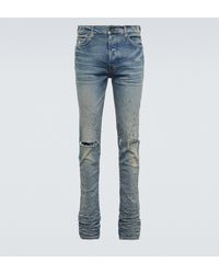 Amiri Skinny Distressed Jeans Shotgun - Blau