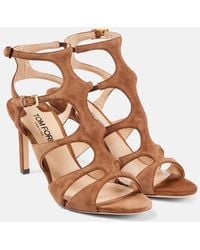 Tom Ford - Sandalen Paradis Aus Veloursleder - Lyst