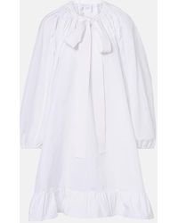Patou - Ruffled Minidress - Lyst