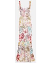 Clio Peppiatt - Cora Embellished Sheer Tulle Gown - Lyst