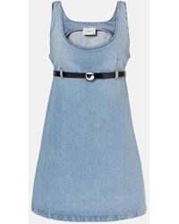 Coperni - Abito Corto Di Jeans Con Cintura - Lyst