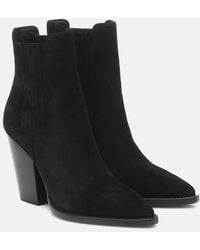 Saint Laurent - Theo Chelsea Boots Suede Black - Lyst