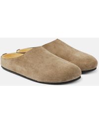 The Row - Slippers Hugo in suede - Lyst