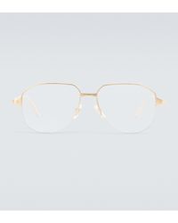 Cartier Aviator Metal Glasses - White