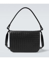 Bottega Veneta - Swing Small Leather Messenger Bag - Lyst