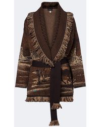 Alanui - Wild Wild Jacquard Wool-Blend Cardigan - Lyst