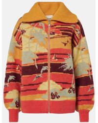 ALÉMAIS - Palm Island Jacquard Cardigan - Lyst