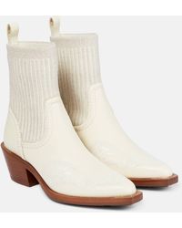 Chloé - Nellie Leather Ankle Boots - Lyst