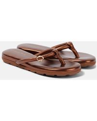 Gianvito Rossi - Sandalen Fiji Aus Leder - Lyst