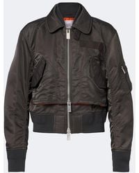 Sacai - Layered Technical Bomber Jacket - Lyst