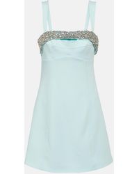 Jonathan Simkhai - Lenny Embellished Crepe Minidress - Lyst