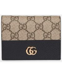 Gucci - Portacarte Gg Marmont Bicolore - Lyst