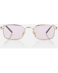 Miu Miu - Occhiali Da Sole Rettangolari Miu Regard - Lyst