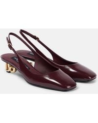 Dolce & Gabbana - Dg 40 Patent Leather Slingback Pumps - Lyst