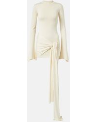 AYA MUSE - Gathered Silk-Blend Minidress - Lyst