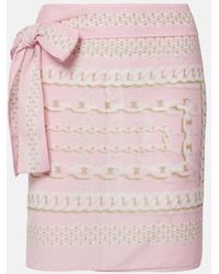 Versace - Treasure Cotton And Silk Beach Cover-Up - Lyst