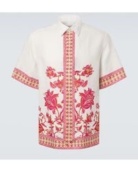 Etro - Floral Linen Shirt - Lyst