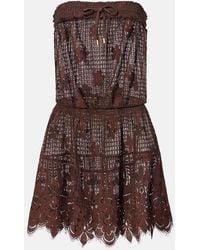 Melissa Odabash - Isla Cotton-Blend Lace Minidress - Lyst