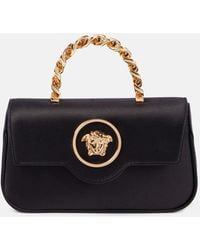 Versace - La Medusa Mini Satin Tote Bag - Lyst