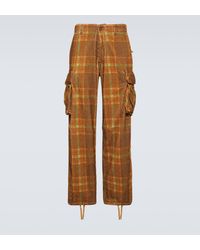 ERL - Checked Corduroy Cargo Pants - Lyst